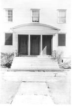 SA0313 - Photo shows the entrance to the meeting house. Identified on the back.